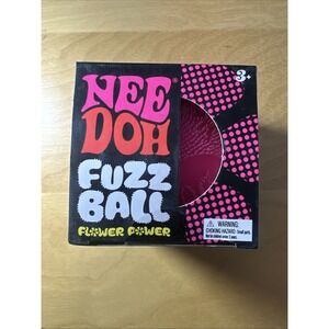 Pink NeeDoh Fuzz Ball Flower Power